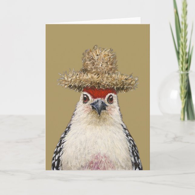 Timothy the woodpecker card (Front)