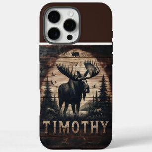 Timothy's Moose Wood Sign iPhone 16 Pro Max Case
