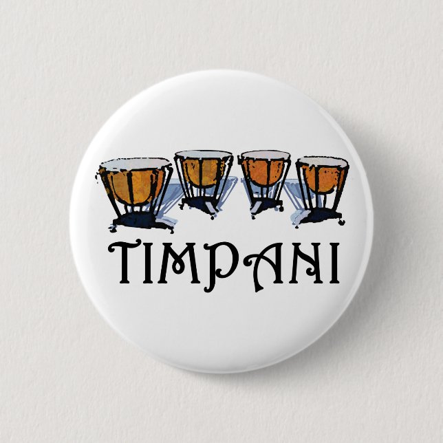 Timpani 6 Cm Round Badge (Front)