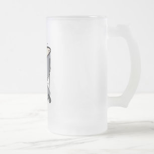 Timpani Frosted Glass Beer Mug