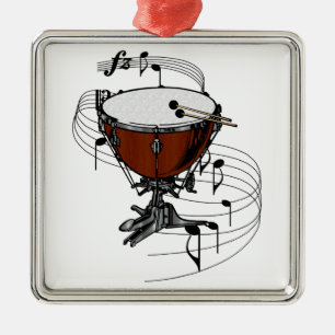 Timpani (Kettle Drum) Metal Tree Decoration