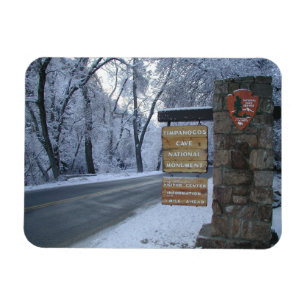 Timpanogos Cave National Monument Winter, Sign Magnet