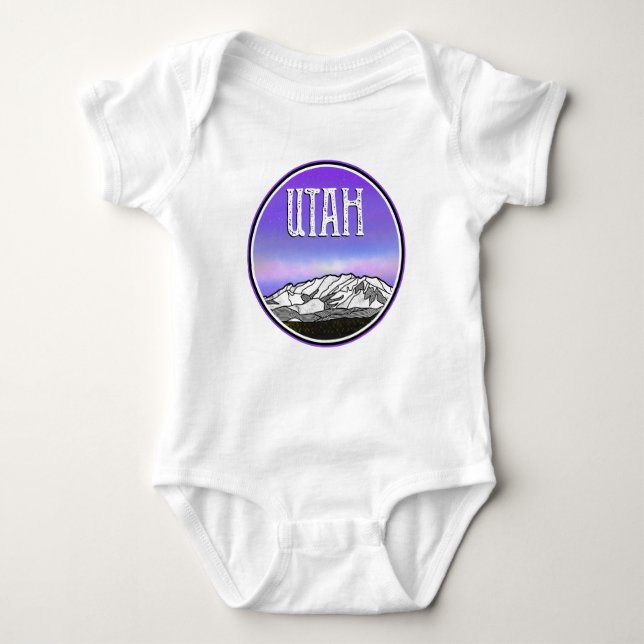 Timpanogos  Utah State Baby Bodysuit (Front)