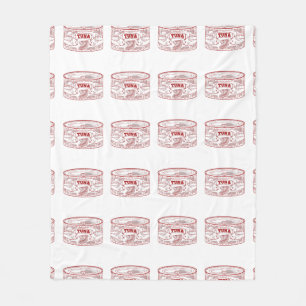 Tin can of tuna fleece blanket