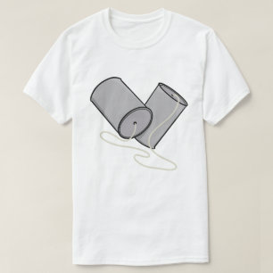 Tin Can Phone Nostalgia T-Shirt