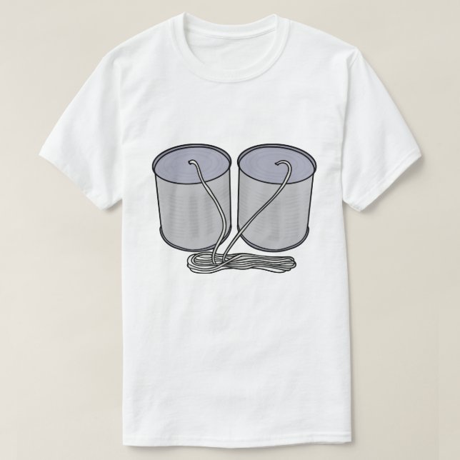 Tin Can Telephone T-Shirt (Design Front)