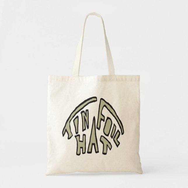 Tin Foil Hat Tote Bag (Front)