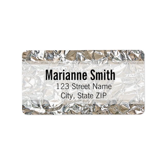 Tin Foil Label (Front)