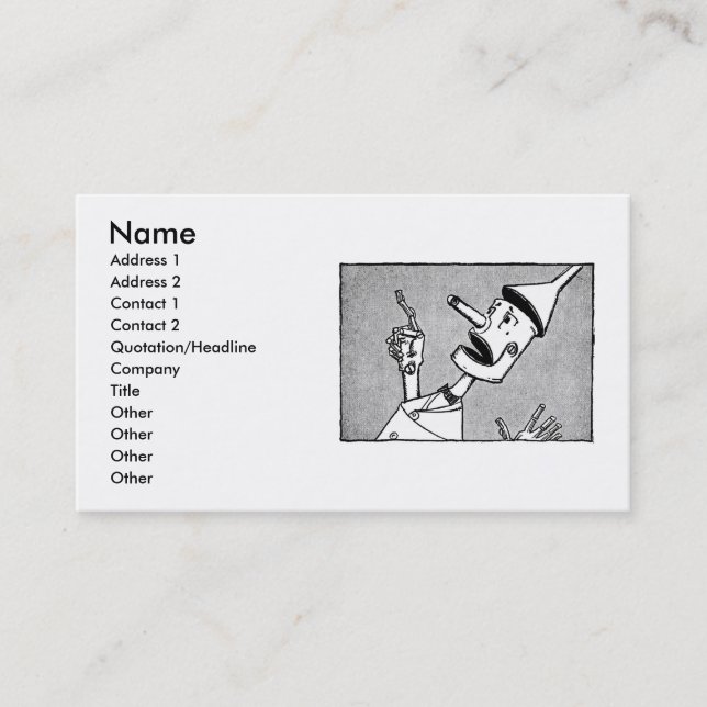 Tin Man Business Card (Front)