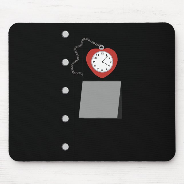 Tin Man Costume Halloween Wizard Of Oz Tinman Vint Mouse Mat (Front)