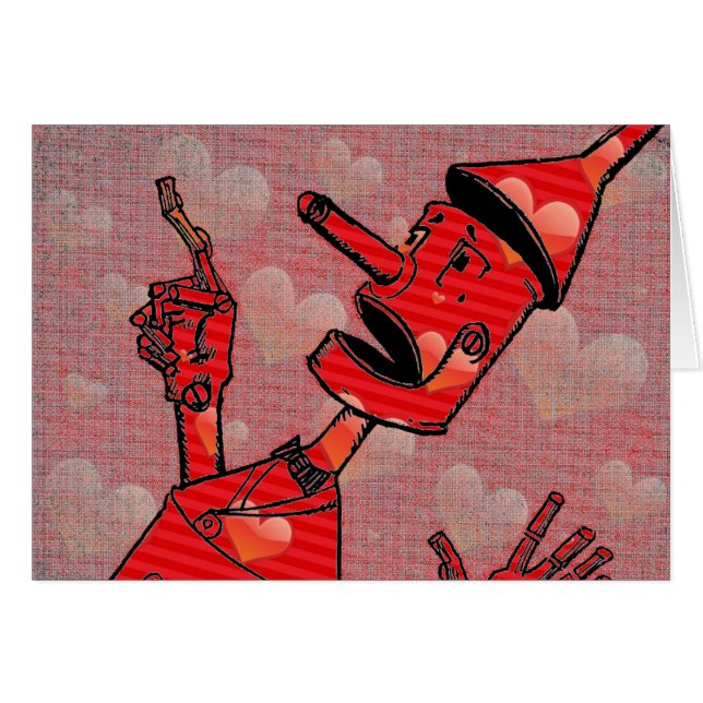 Tin Man Greeting Card (Front Horizontal)