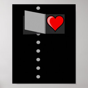 Tin Man Heart Halloween Wizard Of Oz Tin Man Costu Poster