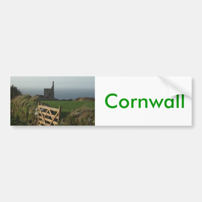 Tin mine Cornwall Bumper Sticker (Front)