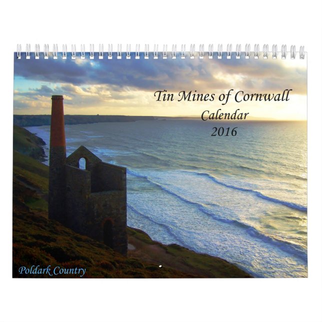 Tin Mines of Cornwall Photographs Calendar 2016 (Cover)