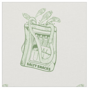 Tin of sardines salty snack fabric