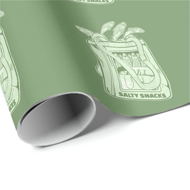 Tin of sardines salty snack wrapping paper (Roll Corner)