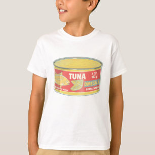 Tin of tuna canned fish retro T-Shirt