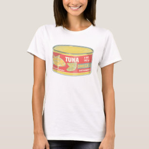 Tin of tuna canned fish retro T-Shirt