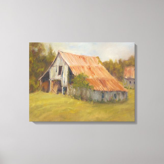 Tin Roof Barn Canvas Print (Front)