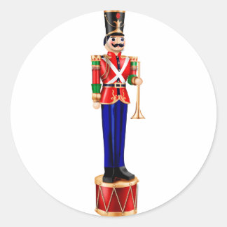 tin soldier. classic round sticker