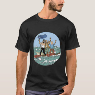 Tin-Tin Sea Adventure With Captain Haddock T-Shirt