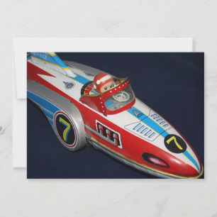 Tin Toy Space/Rocket Ship Invitation