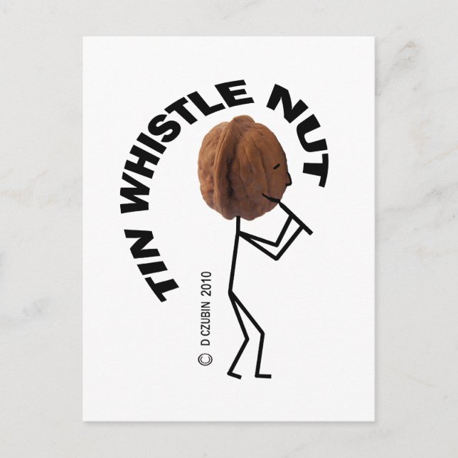 Tin Whistle Nut Postcard (Front)