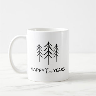 Tin Year Anniversary Mug, Custom 10 Year Husband Coffee Mug
