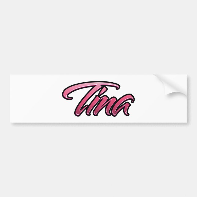 Tina faded pink stickers (Front)