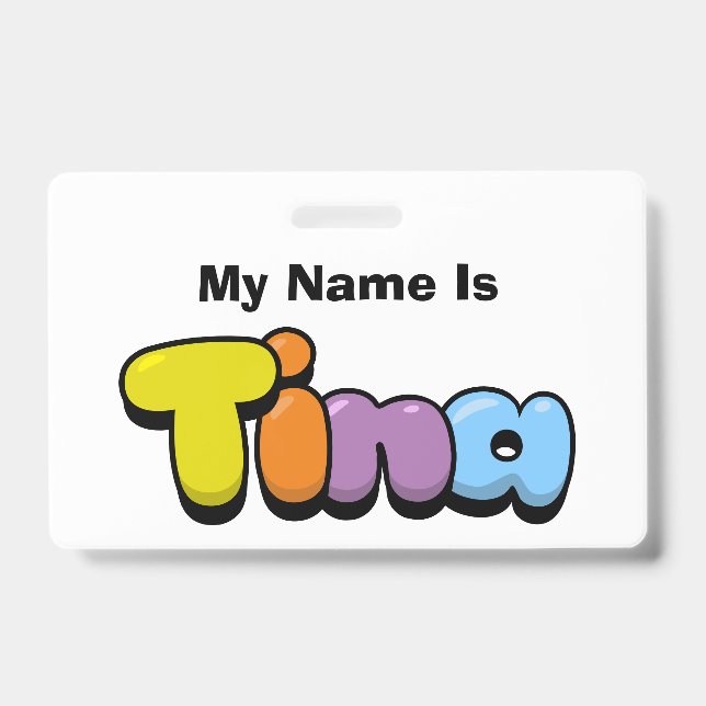 Tina ID Badge (Front)