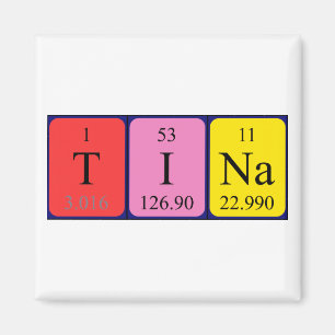 Tina periodic table name magnet