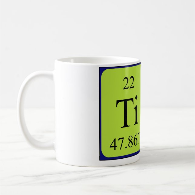 Tina periodic table name mug (Left)