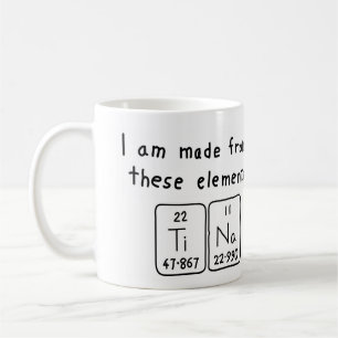 Tina periodic table name mug