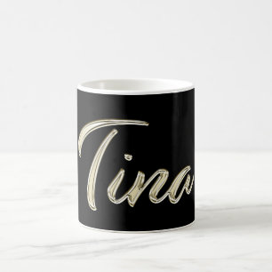 Tina white gold Handwriting Tasse Kaffeetasse Coffee Mug