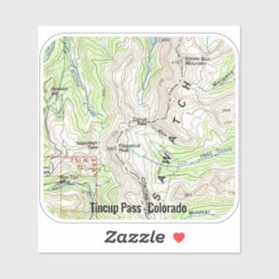 Tincup Pass Colorado Topo