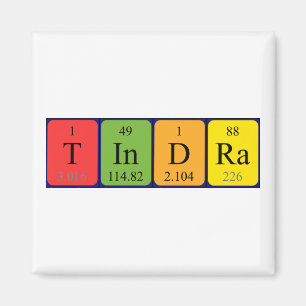 Tindra periodic table name magnet