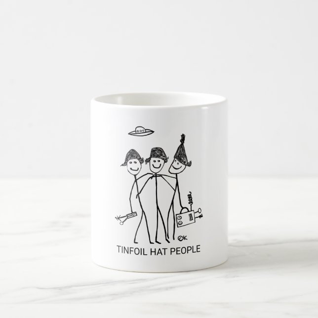 Tinfoil Hat People - Designer Coffee Mug (Center)