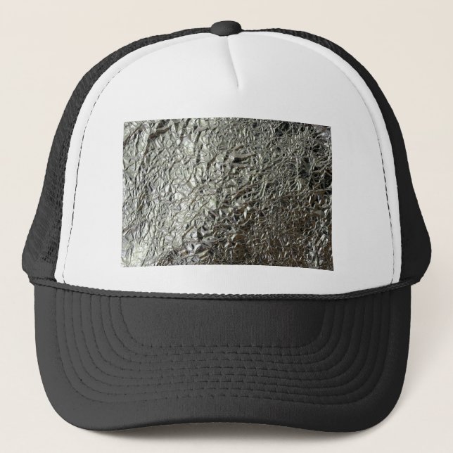Tinfoil /Silver paper Trucker Hat (Front)
