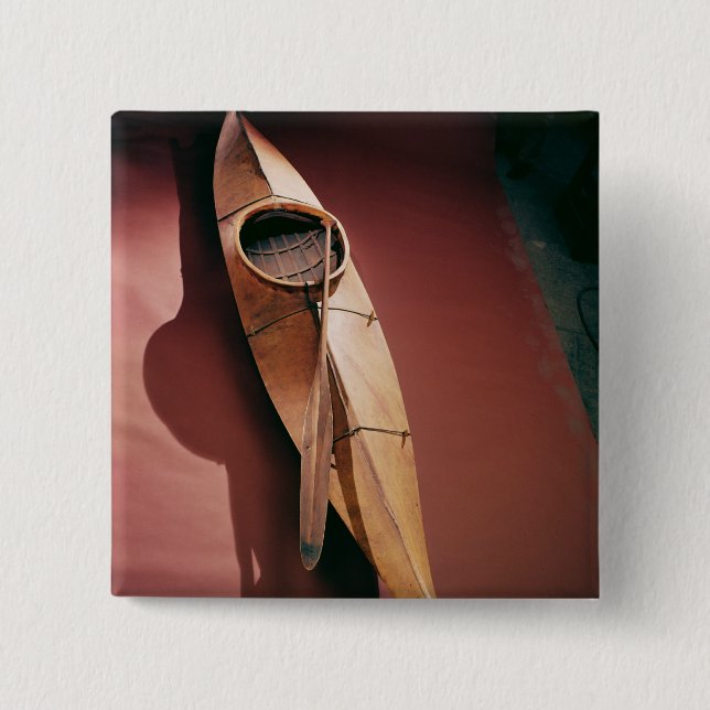 Tinglit kayak 15 cm square badge (Front)