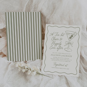 Tini Bit Closer Martini Bridal Shower Invitation