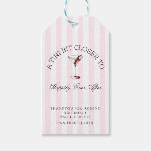 Tini Bit Closer To Happily Ever After Bachelorette Gift Tags
