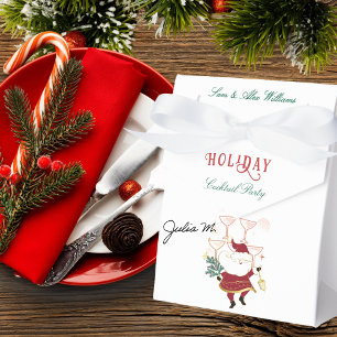 Tini Bit Merry Martini Office Christmas Santa Favour Box