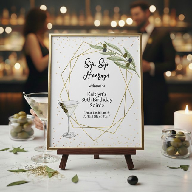 Tini Bit Of Fun Martini Soirée Welcome Sign (Creator Uploaded)