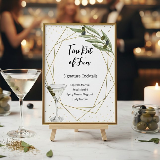 Tini Bit Of Fun Signature Cocktails Sign (Creator Uploaded)