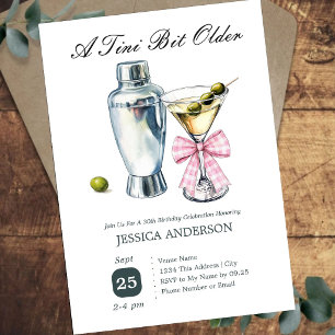 Tini Bit Older 30th Birthday Olive Invitation