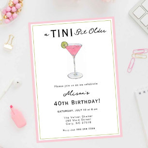 TINI bit older Cocktail Birthday party Invitation