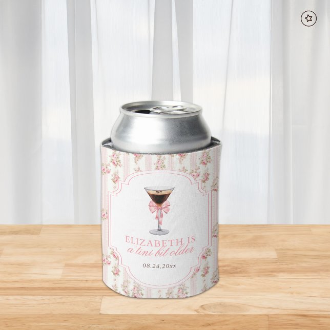 'Tini Bit Older Espresso Martini Coquette Birthday Can Cooler (Creator Uploaded)