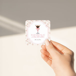 'Tini Bit Older Espresso Martini Coquette Birthday Square Sticker