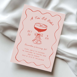 Tini Bit Older Espresso Martini Scribble Birthday Invitation