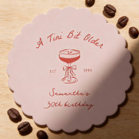 Tini Bit Older Espresso Martini Scribble Birthday